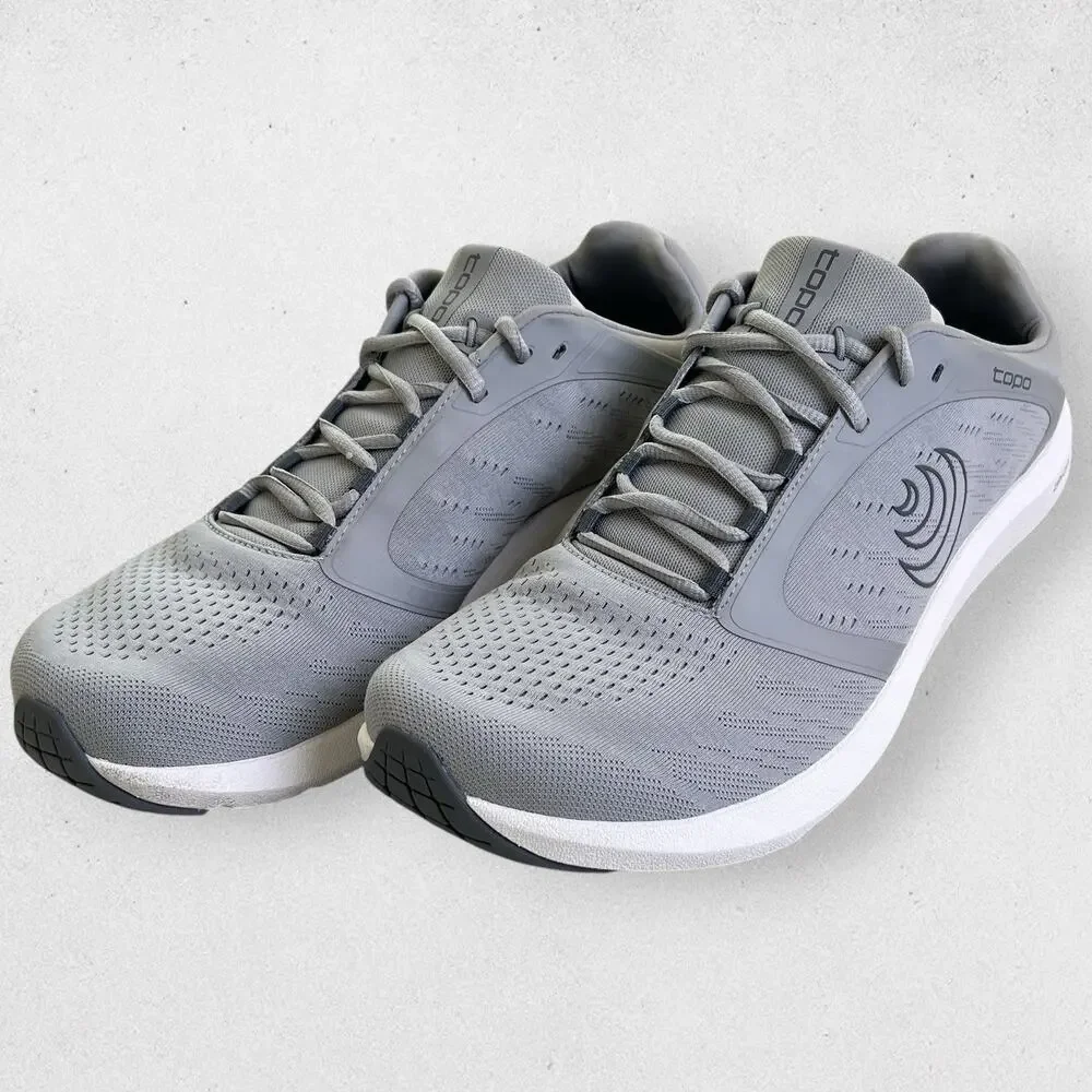 Topo Mens 11.5 Running Shoes ST-5 Gray Athletic Minimalist Zero Drop Lightweight